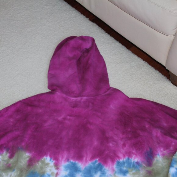 Calvin Klein Jeans Women's HOODIE Pink Blue Green TieDye Size 3X - Picture 6 of 6